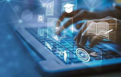 Online education and training to develop new skills and knowledge.