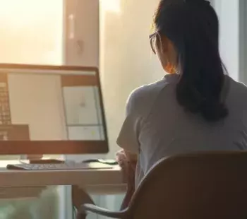 Woman at Computer