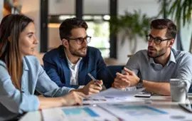 Financial Professional reviewing information